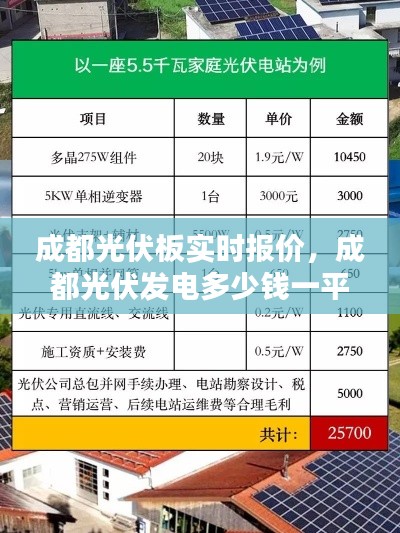成都光伏板实时报价,成都光伏发电多少钱一平方造价