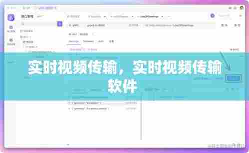 实时视频传输，实时视频传输软件 