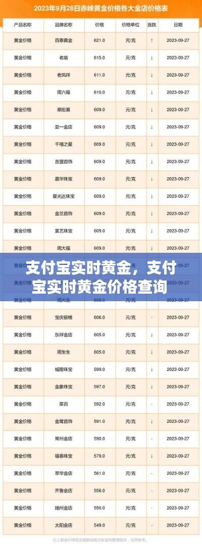 支付宝实时黄金，支付宝实时黄金价格查询 