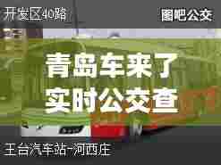 青岛车来了实时公交查询,青岛公交车实时查询下载