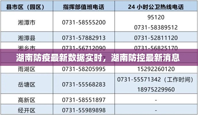 湖南防疫最新数据实时,湖南防控最新消息
