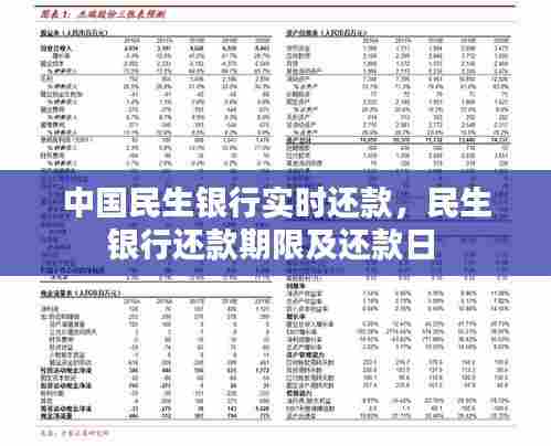 中国民生银行实时还款,民生银行还款期限及还款日
