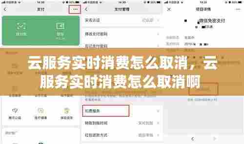 云服务实时消费怎么取消,云服务实时消费怎么取消啊