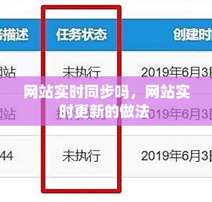 网站实时同步吗,网站实时更新的做法