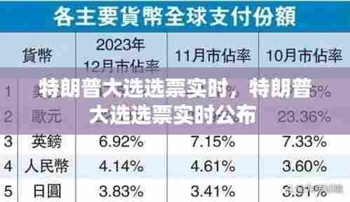 特朗普大选选票实时,特朗普大选选票实时公布