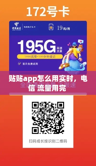 贴贴app怎么用实时,电信 流量用完