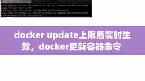docker update上限后实时生效，docker更新容器命令 