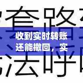 收到实时转账还能撤回，实时转账成功了但对方没收到钱怎么办 