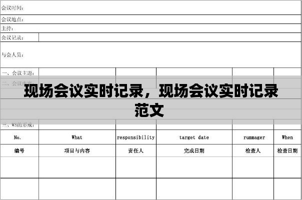现场会议实时记录,现场会议实时记录范文