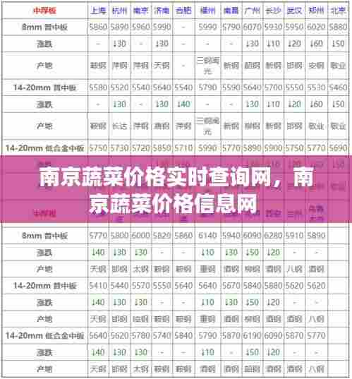 南京蔬菜价格实时查询网,南京蔬菜价格信息网