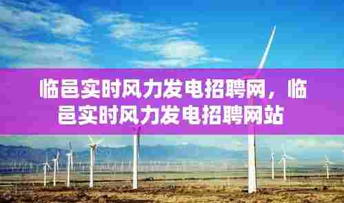 临邑实时风力发电招聘网,临邑实时风力发电招聘网站