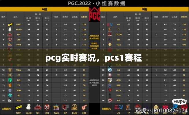 pcg实时赛况,pcs1赛程
