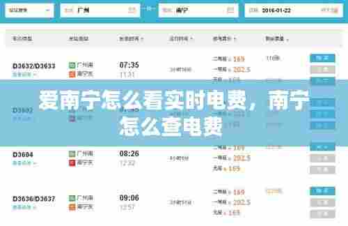 爱南宁怎么看实时电费,南宁怎么查电费