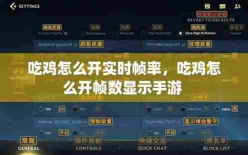 吃鸡怎么开实时帧率,吃鸡怎么开帧数显示手游