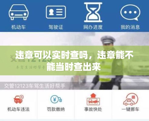 违章可以实时查吗,违章能不能当时查出来