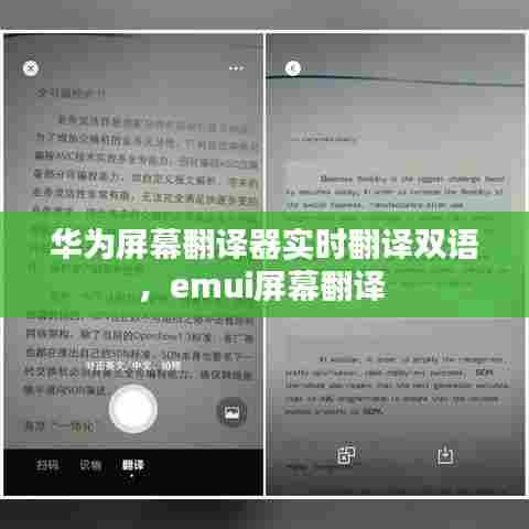 华为屏幕翻译器实时翻译双语,emui屏幕翻译