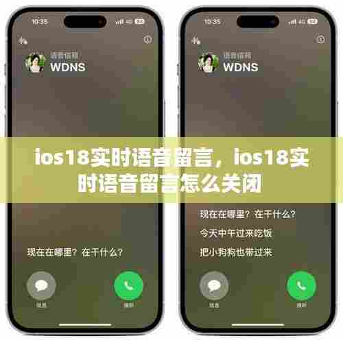 ios18实时语音留言，ios18实时语音留言怎么关闭 