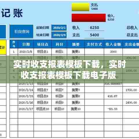 实时收支报表模板下载，实时收支报表模板下载电子版 