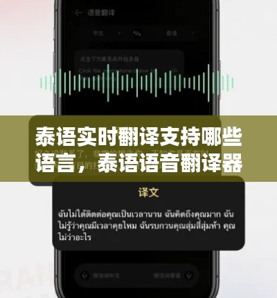 泰语实时翻译支持哪些语言，泰语语音翻译器在线翻译 
