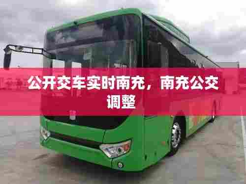 公开交车实时南充,南充公交调整