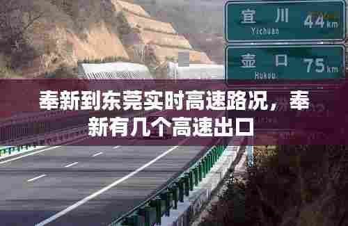 奉新到东莞实时高速路况,奉新有几个高速出口