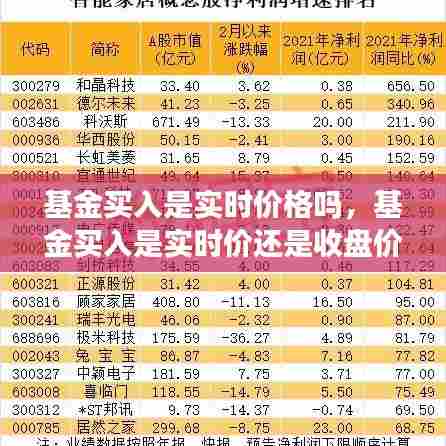 基金买入是实时价格吗，基金买入是实时价还是收盘价 