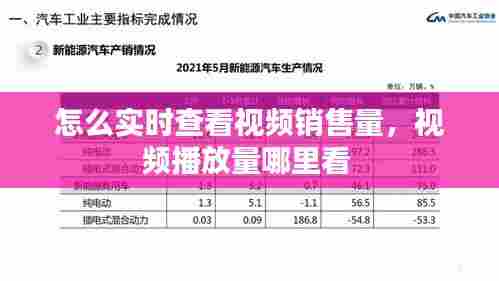 怎么实时查看视频销售量,视频播放量哪里看