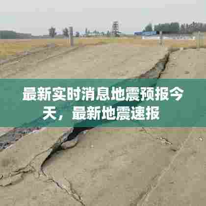 最新实时消息地震预报今天,最新地震速报