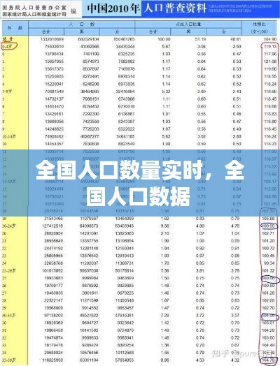 全国人口数量实时，全国人口数据 