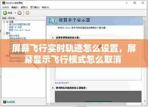 屏幕飞行实时轨迹怎么设置,屏幕显示飞行模式怎么取消