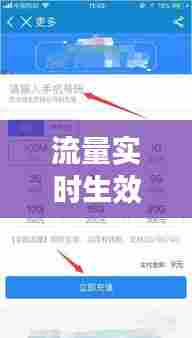 流量实时生效,流量立即生效怎么计费