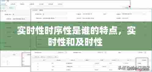 实时性时序性是谁的特点,实时性和及时性