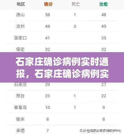 石家庄确诊病例实时通报,石家庄确诊病例实时数据