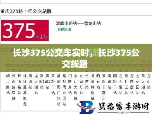 长沙375公交车实时,长沙375公交线路