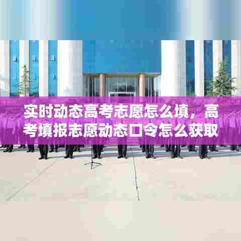 实时动态高考志愿怎么填,高考填报志愿动态口令怎么获取