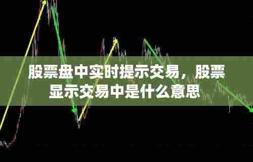 股票盘中实时提示交易,股票显示交易中是什么意思