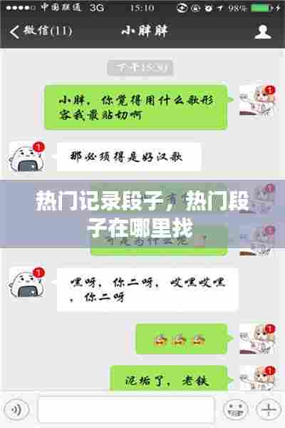 热门记录段子,热门段子在哪里找