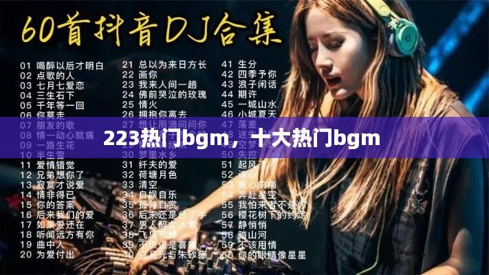 223热门bgm,十大热门bgm
