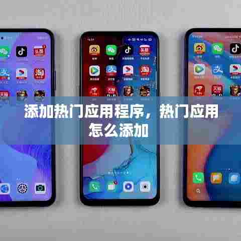 添加热门应用程序,热门应用怎么添加
