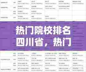 热门院校排名四川省，热门院校排名四川省 