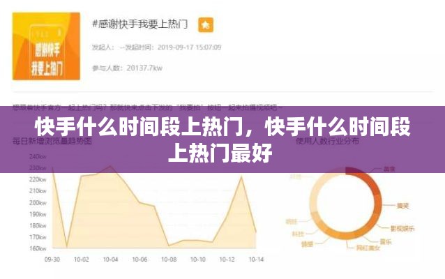 快手什么时间段上热门,快手什么时间段上热门最好
