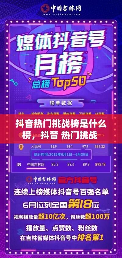 抖音热门挑战榜是什么榜，抖音 热门挑战 