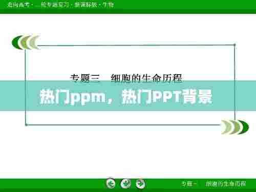 热门ppm,热门PPT背景