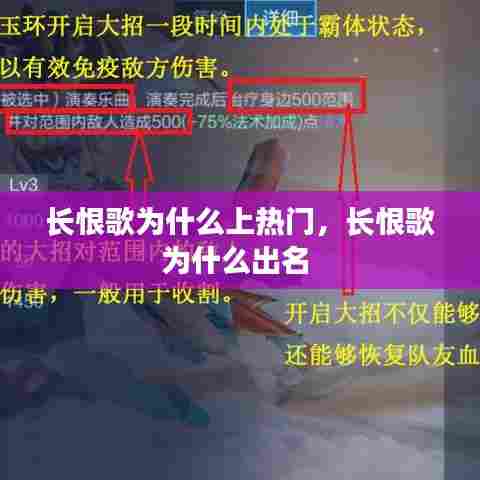 长恨歌为什么上热门,长恨歌为什么出名