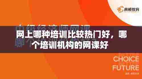 网上哪种培训比较热门好,哪个培训机构的网课好