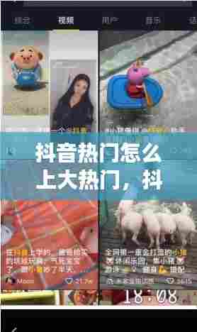 抖音热门怎么上大热门,抖音怎样上大热门