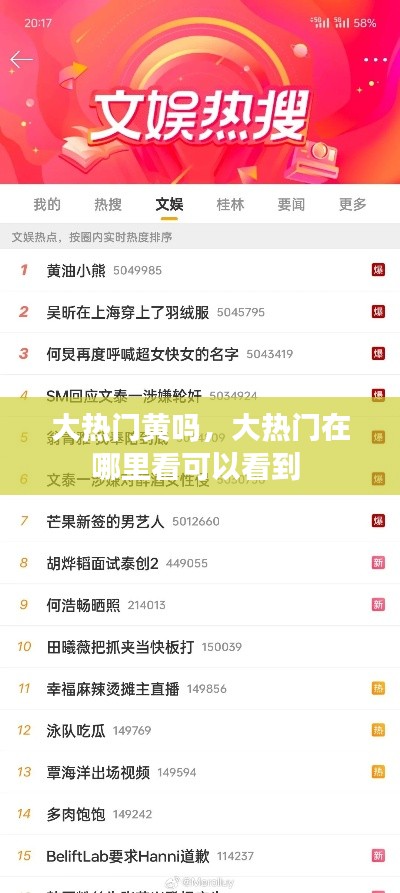 大热门黄吗,大热门在哪里看可以看到