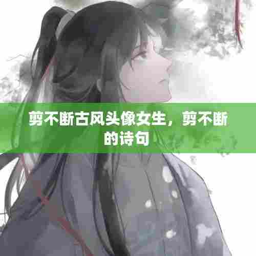 剪不断古风头像女生,剪不断的诗句