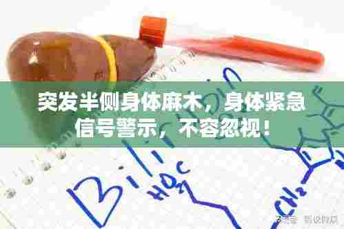 突发半侧身体麻木,身体紧急信号警示,不容忽视!