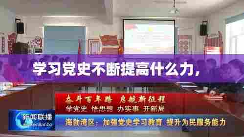 学习党史不断提高什么力， 